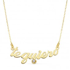 Collar Te Quiero Oro